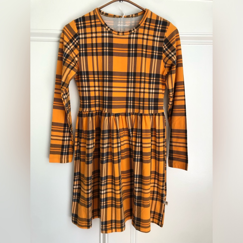 Mini Rodini check long sleeve dress 140/146